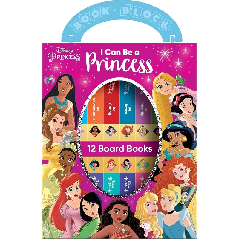 Disney Princess – I Can Be Princess My First Library Board Book Block 12-Book Set – PI Kids: I Can Be a Princess