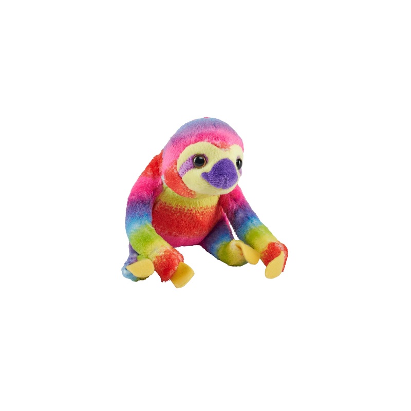 Wild Republic – Pocketkins-ECO-Rainbow Sloth Stuffed Animal 5″