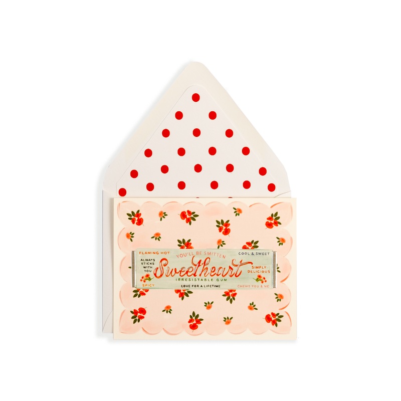 Sweetheart Stick of Gum Greeting Card