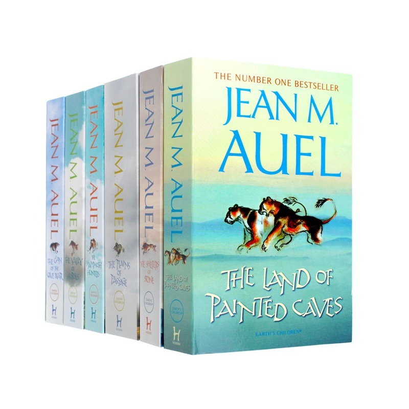 Jean M Auel Earth’s Children 6 Book Collection Set  Prehistoric Fiction Adventure Series Pack | Clan of the Cave Bear & More | Bestselling Novels