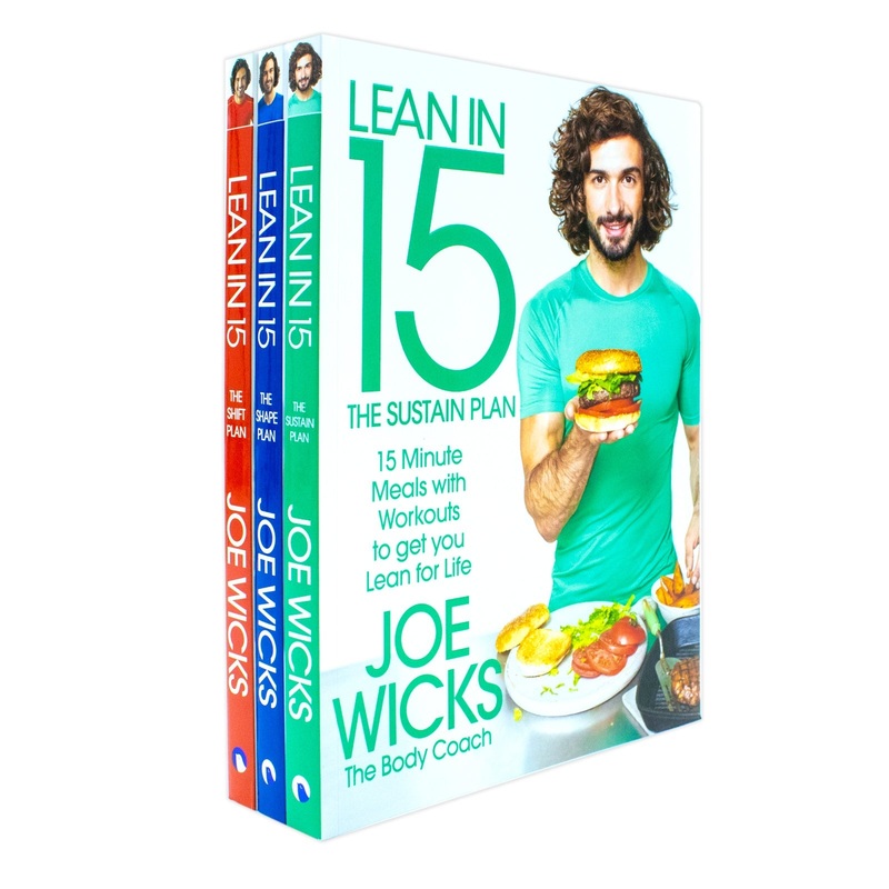 Lean in 15 Collection by Joe Wicks  3-Book Set (Sustain Plan, Shape Plan, Shift Plan) | Health, Fitness, Weight Loss, Nutrition, Motivation