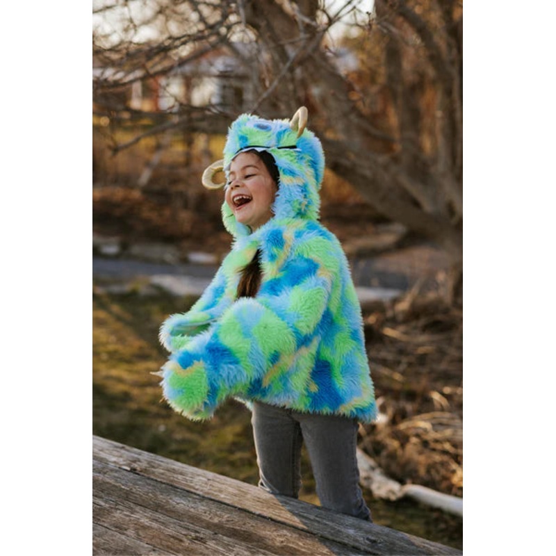 Monster Cape, Green/Blue 4-6