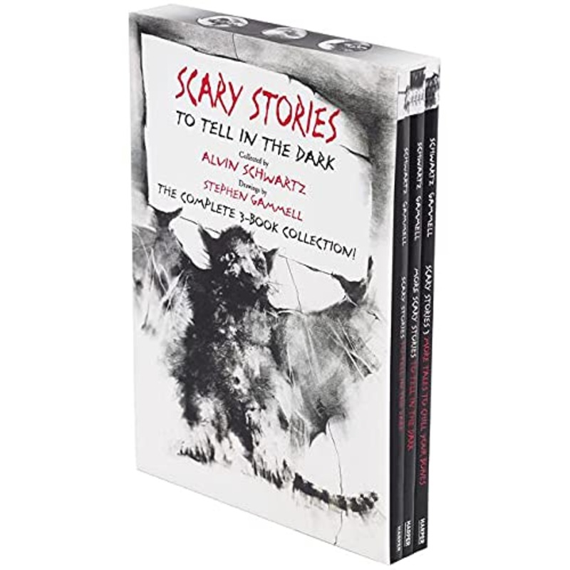 Scary Stories Paperback Box Set: The Complete 3-Book Collection with Classic Art by Stephen Gammell Boxed Set