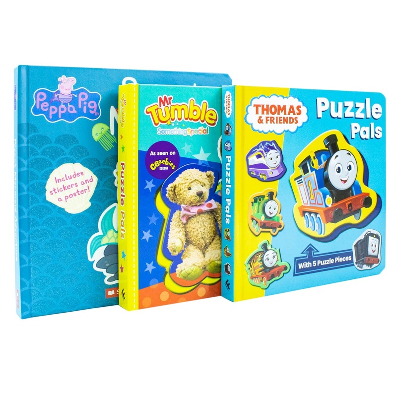 Thomas & Friends Puzzle Pal, Mr Tumble Puzzle Pal and Peppa’s Mermaid Adventure Collection 3 Books Set