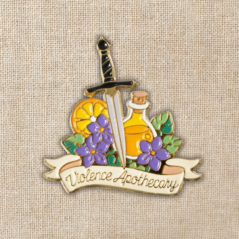 Wildly Enough – Violence Apothecary Enamel Pin | Fourth Wing