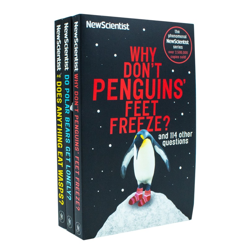 New Scientist 3 Books Set (Why don’t Penguins’ Feet Freeze, Do Polar Bears get Lonely, Does anything eat Wasps)