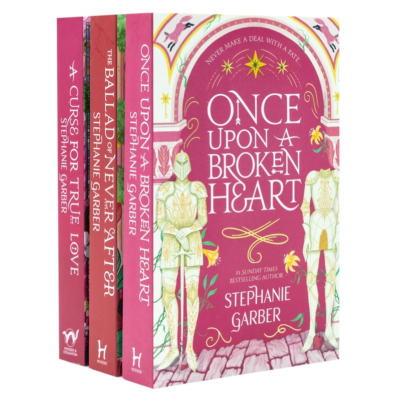 Once Upon a Broken Heart Series 3 Book Collection Set by Stephanie Garber  YA Fantasy Romance, Magic, Curses, Love Stories, Enchanted Adventure