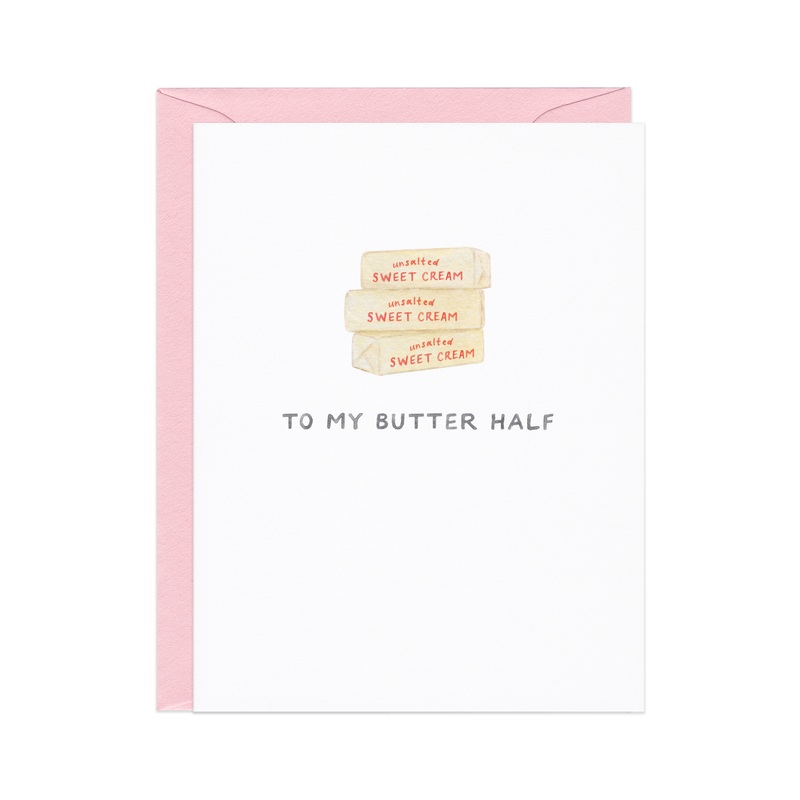 To My Butter Half  Food Pun Love Card